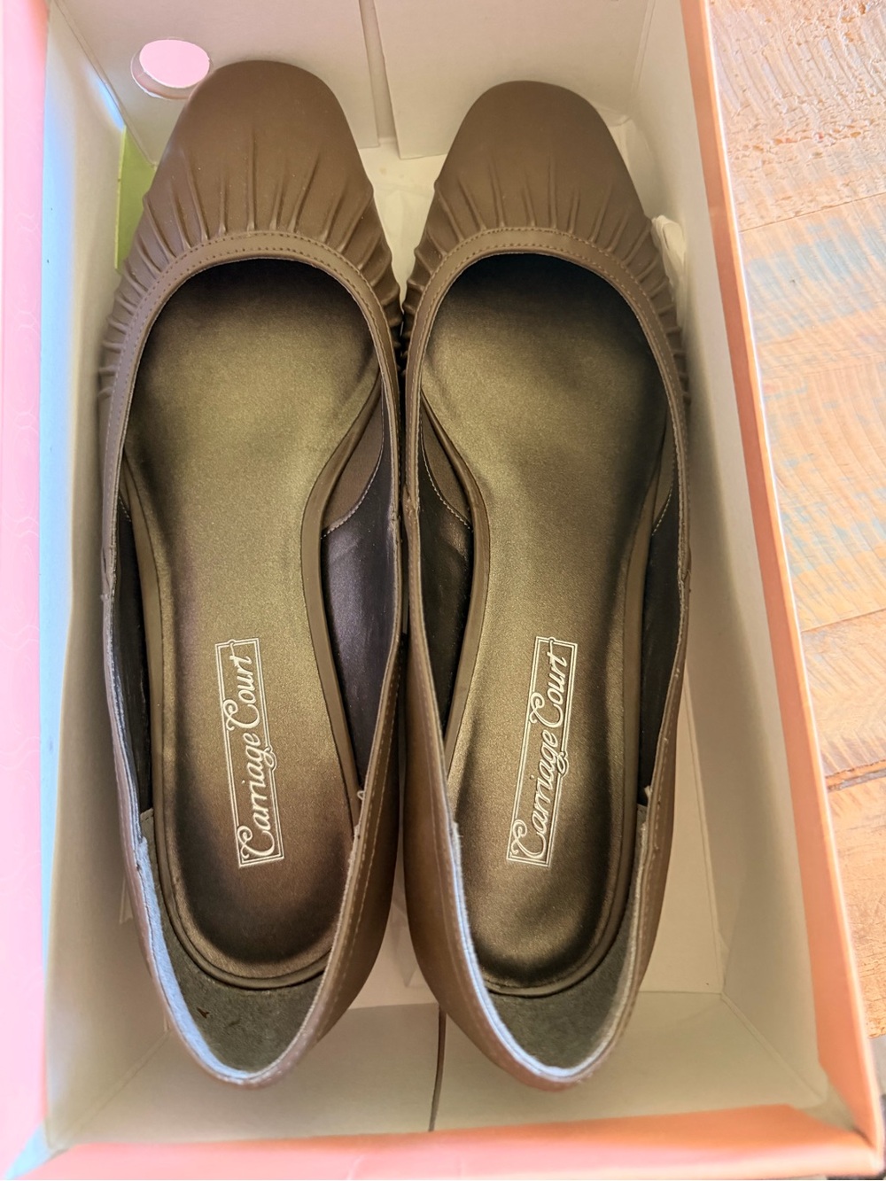 Women's Low Block Heel Pumps in Taupe